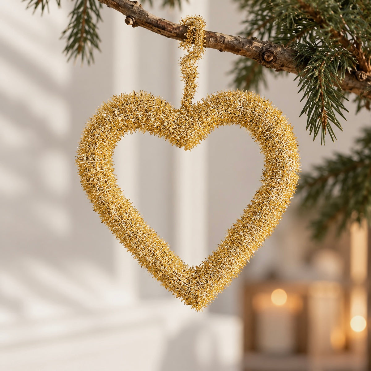 Golden Christmas Heart