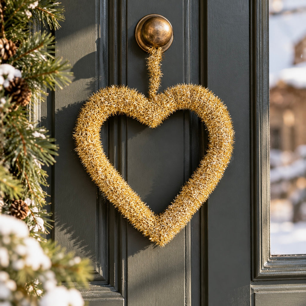 Golden Christmas Heart